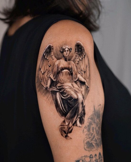 Stunning Angel Tattoo Designs For Photos Eye On Tattoos