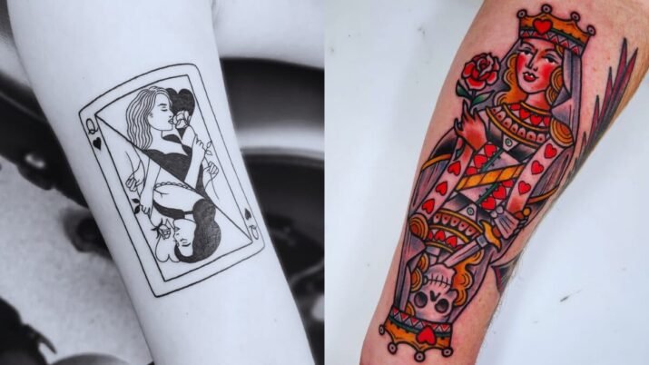 51 Most Creative Queen of Hearts Tattoos For 2024 – Eye On Tattoos