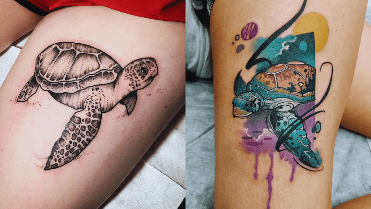 3d Sea Turtle Tattoo - Elevate Your Ink With A Realistic