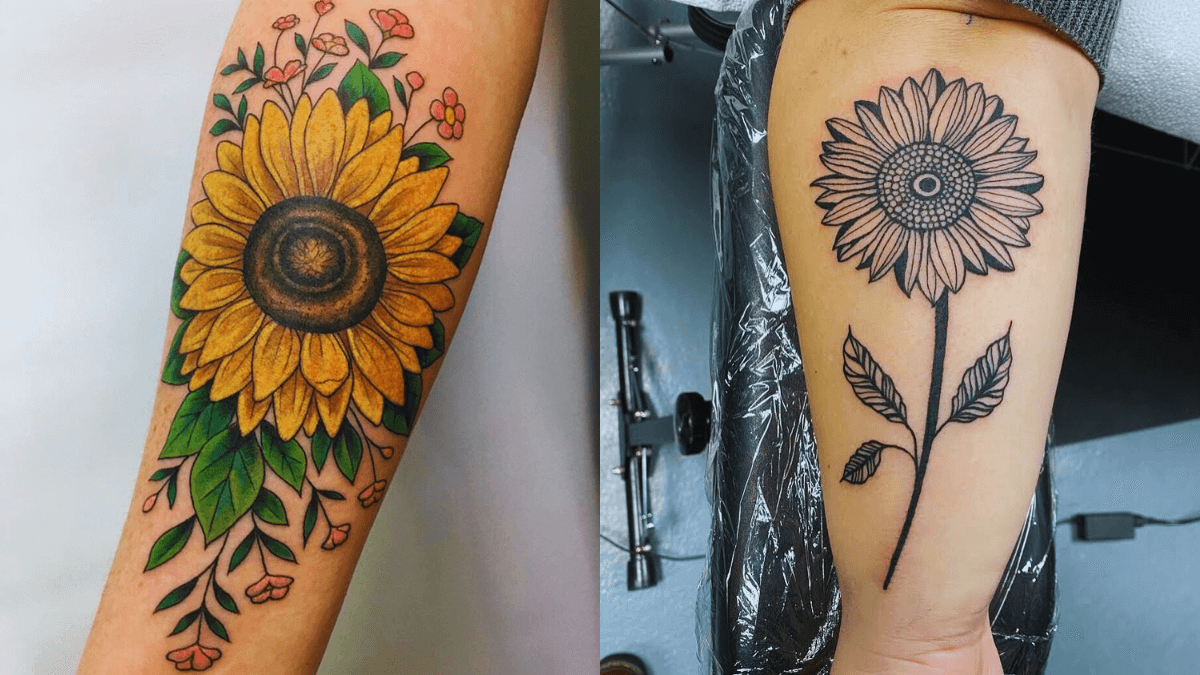 sunflower tattoos cover