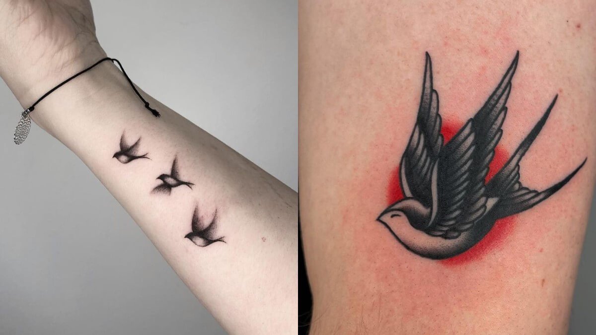 23+ Designs of Swallow tattoo for men and women - VeAn Tattoo