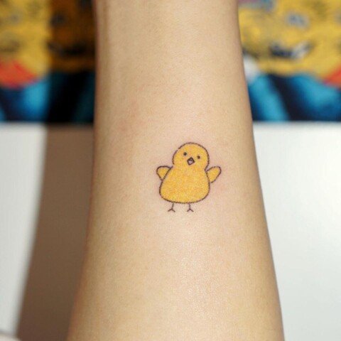 31 Most Adorable Small Chick Tattoos For 2024 – Eye On Tattoos