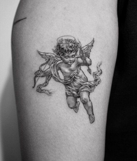 31 Unique Cupid Tattoos For 2024 – Eye On Tattoos